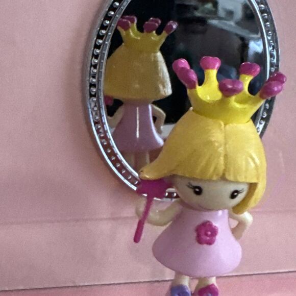 Childrens Princess Mirrored Musical Jewelry Box Twirling Princess Pink Cute - Picture 6 of 10